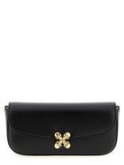 Alexander McQueen Skull Flower Small Crossbody Bag Black