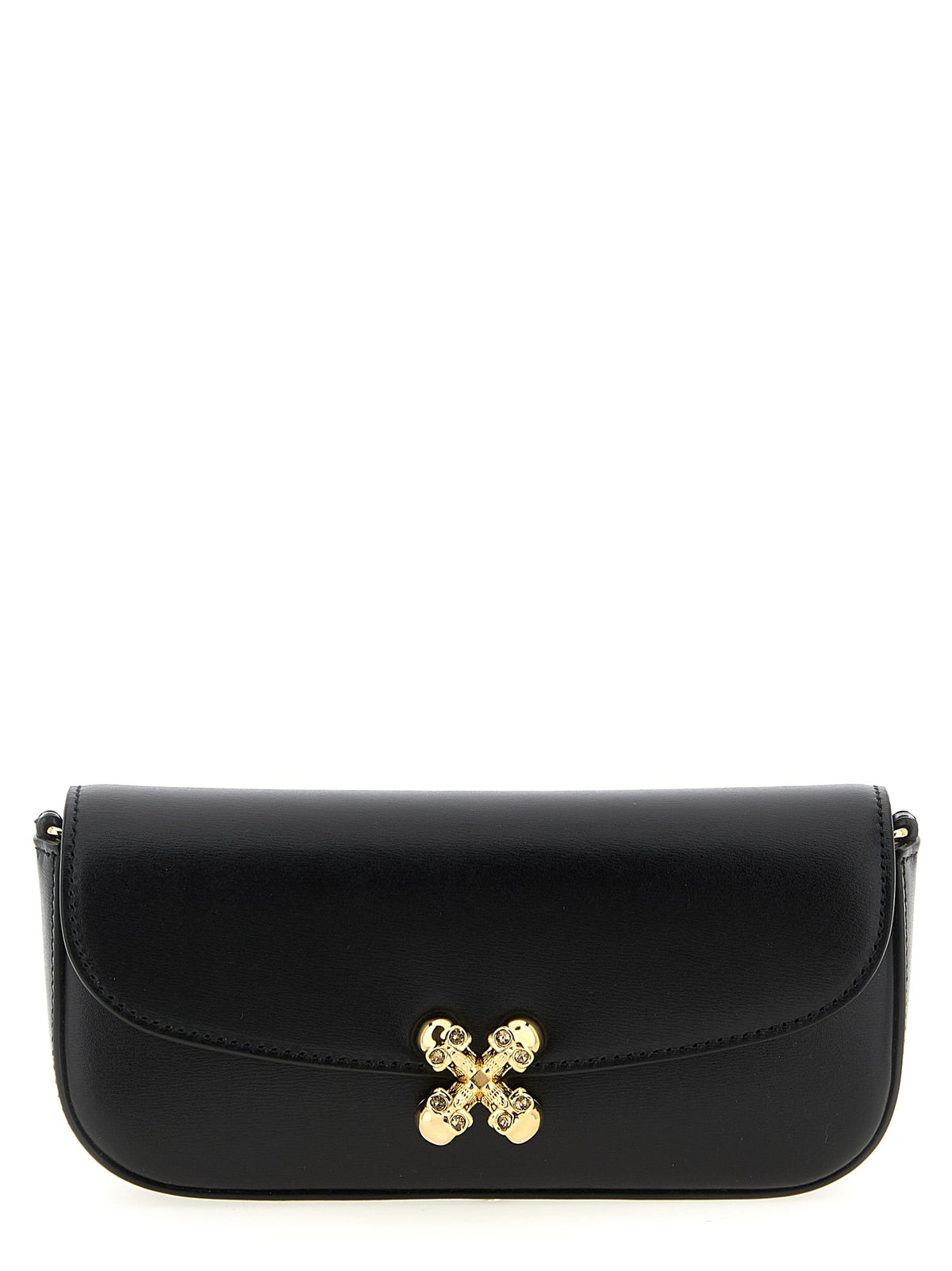 Alexander McQueen Skull Flower Small Crossbody Bag Black