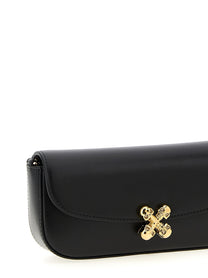 Alexander McQueen Skull Flower Small Crossbody Bag Black