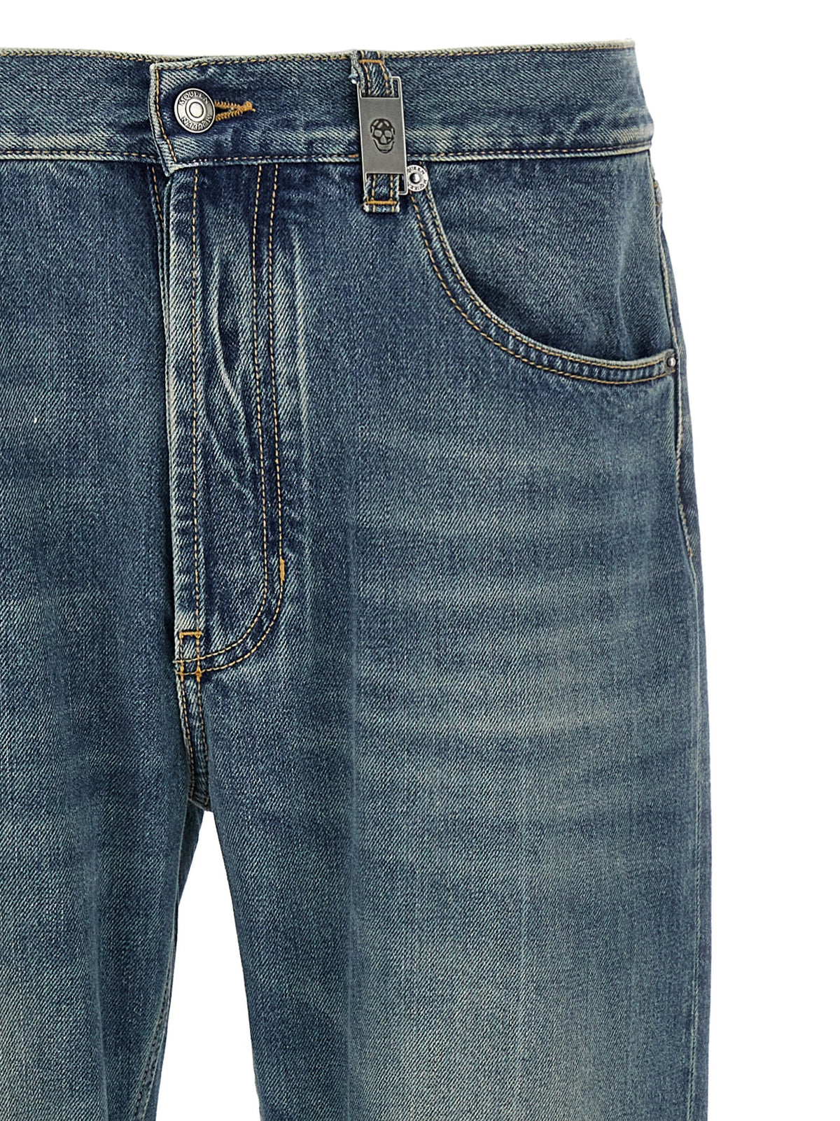 Alexander McQueen Skull Jeans Blue, view 3