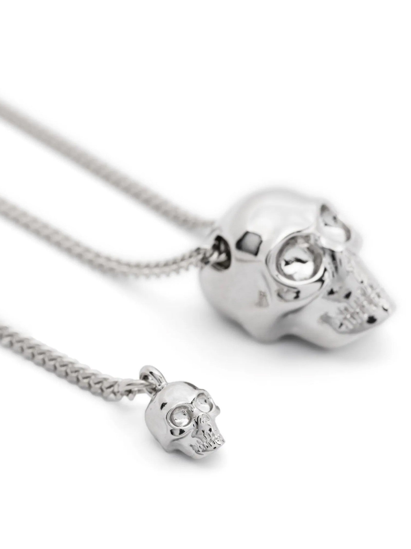 Alexander McQueen Skull Necklace Silver