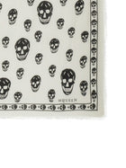 Alexander McQueen Women's Skull Scarf White, view 2