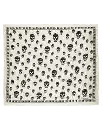 Alexander McQueen Women's Skull Scarf White