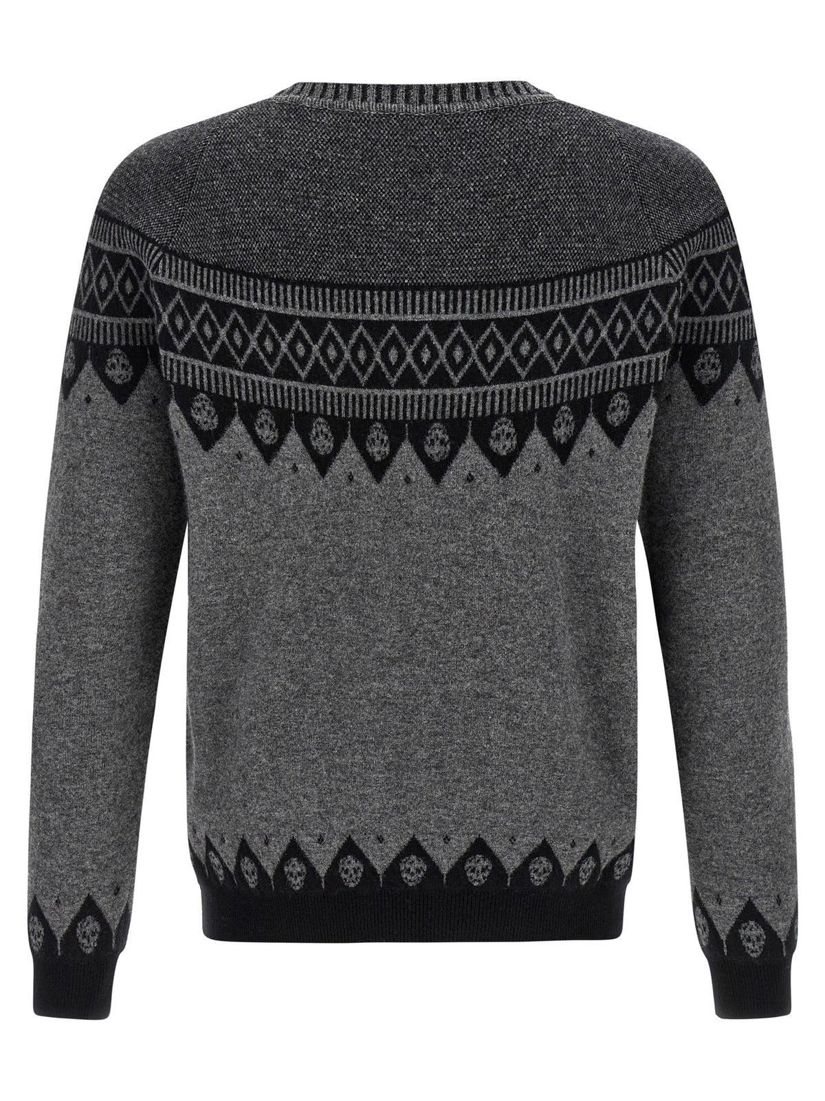 Alexander McQueen Skull Sweater Grey, view 2