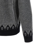 Alexander McQueen Skull Sweater Grey, view 4