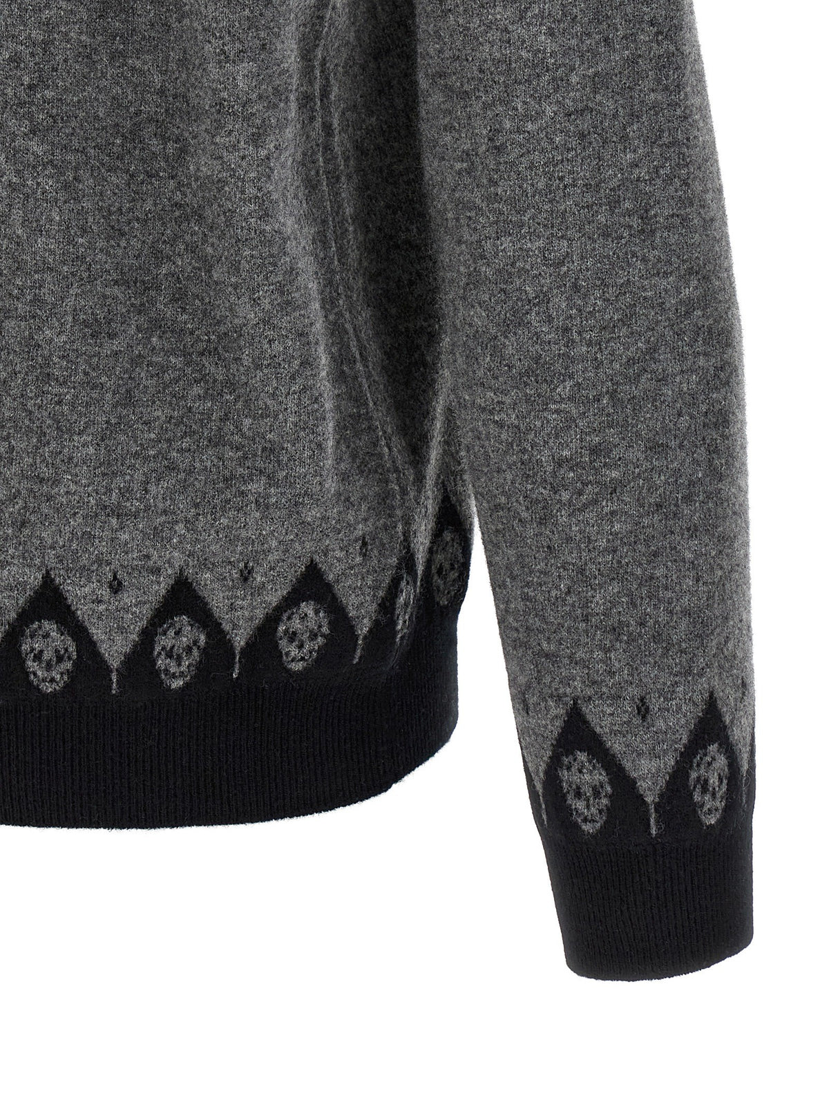 Alexander McQueen Skull Sweater Grey