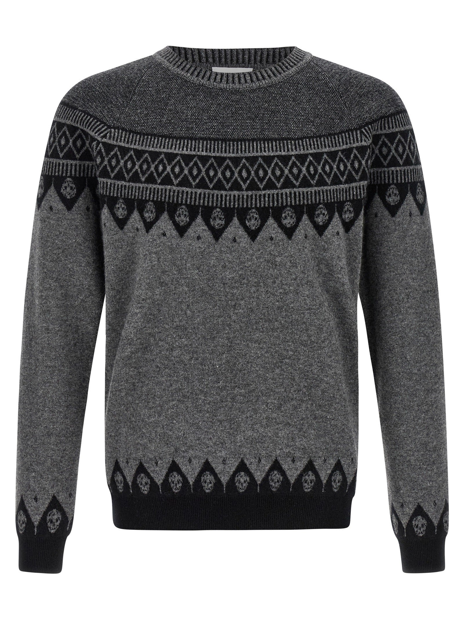 Alexander McQueen Skull Sweater Grey