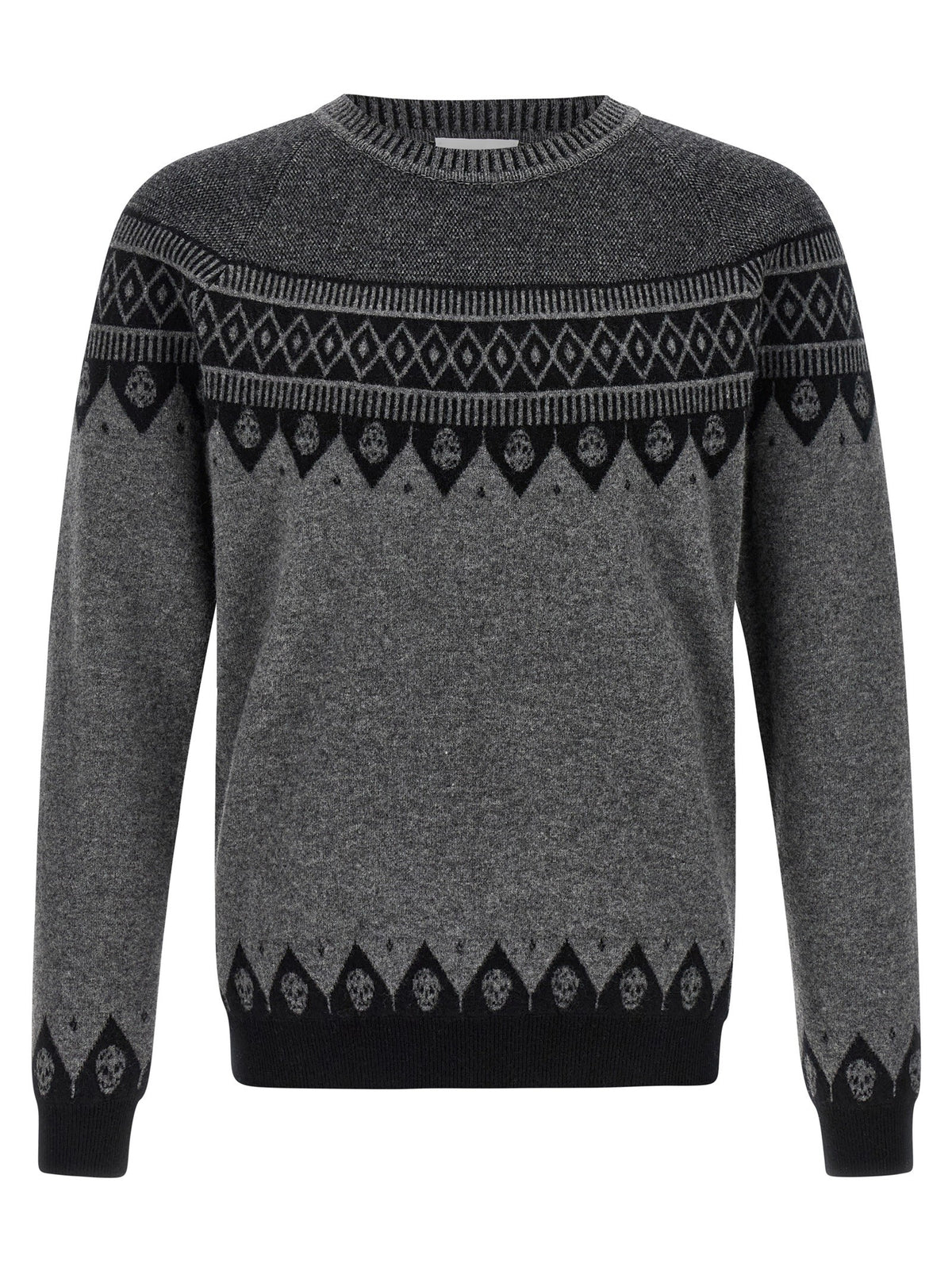 Alexander McQueen Skull Sweater Grey