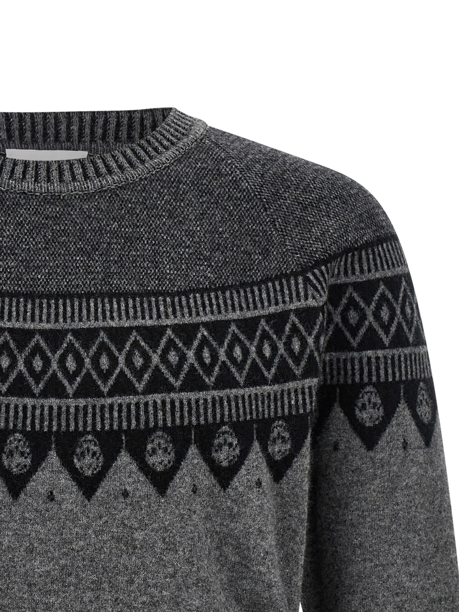 Alexander McQueen Skull Sweater Grey