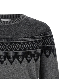 Alexander McQueen Skull Sweater Grey