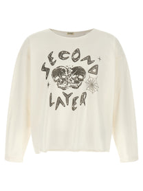 SECOND/LAYER Skull Shirt White