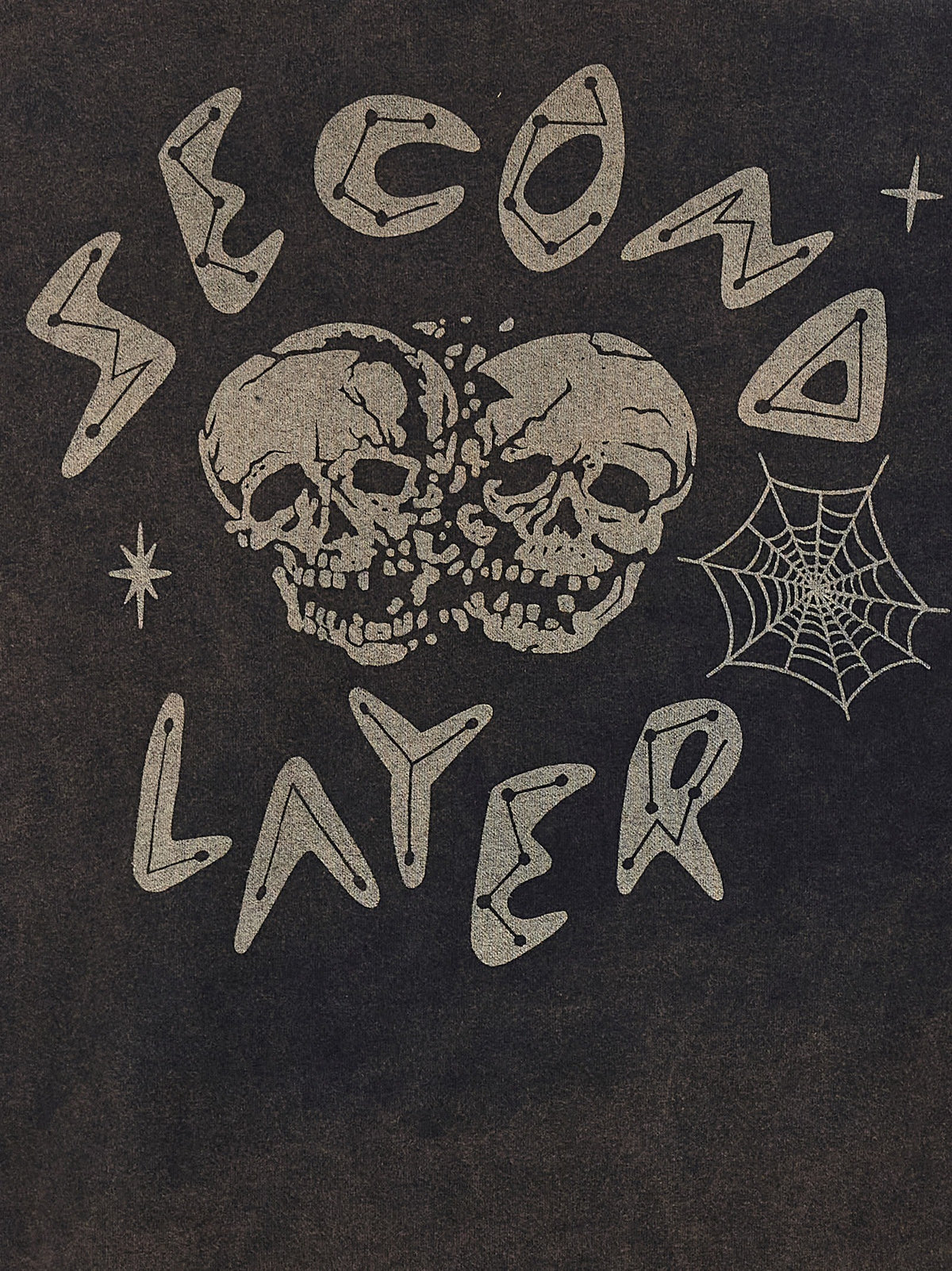 SECOND/LAYER Skull Shirt Black