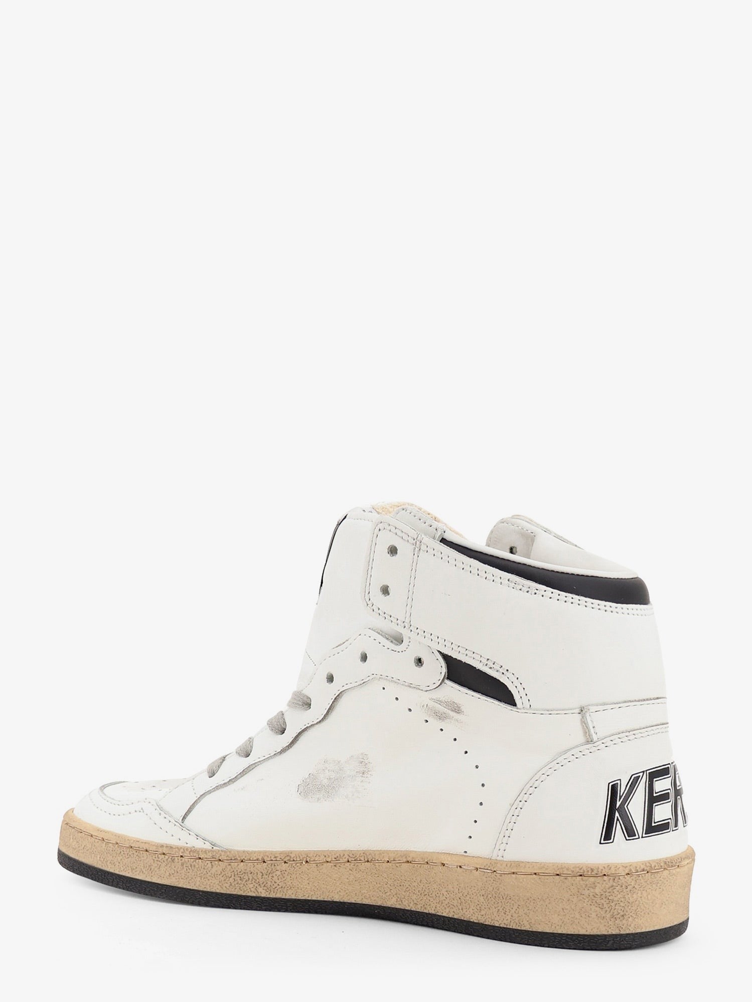 Golden Goose Women's Sky Star Leather Sneakers Black