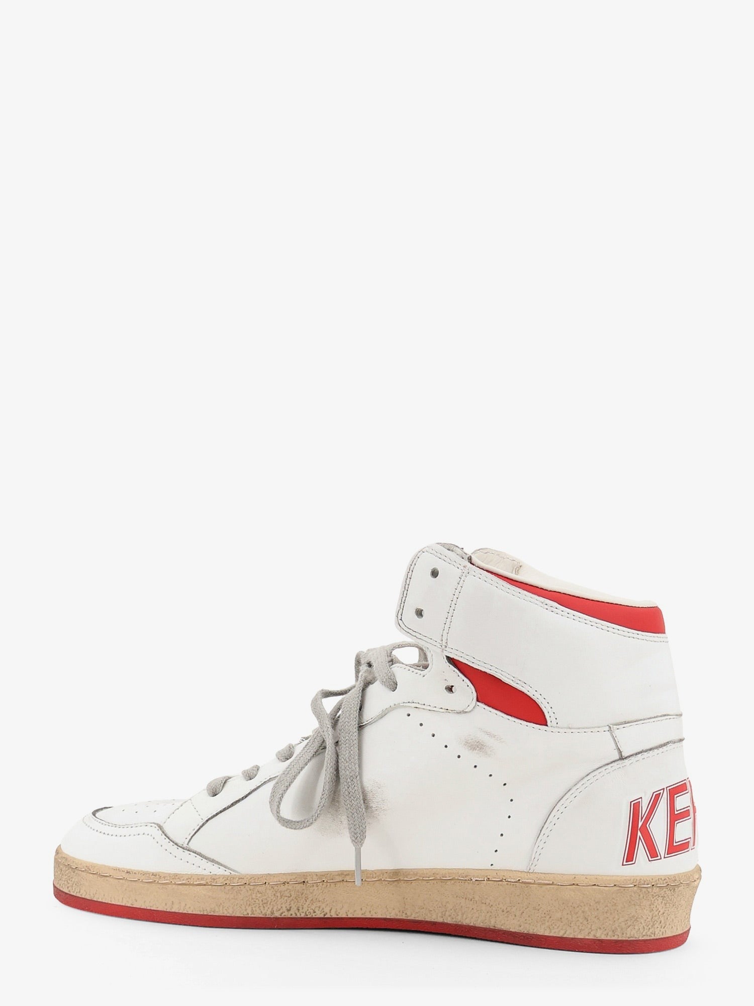 Golden Goose Men's Sky Star Leather Sneakers White