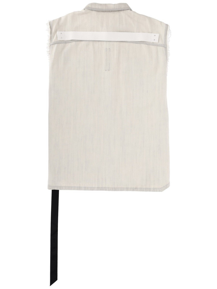 DRKSHDW Men's SL Tommy Jumbo Jacket White