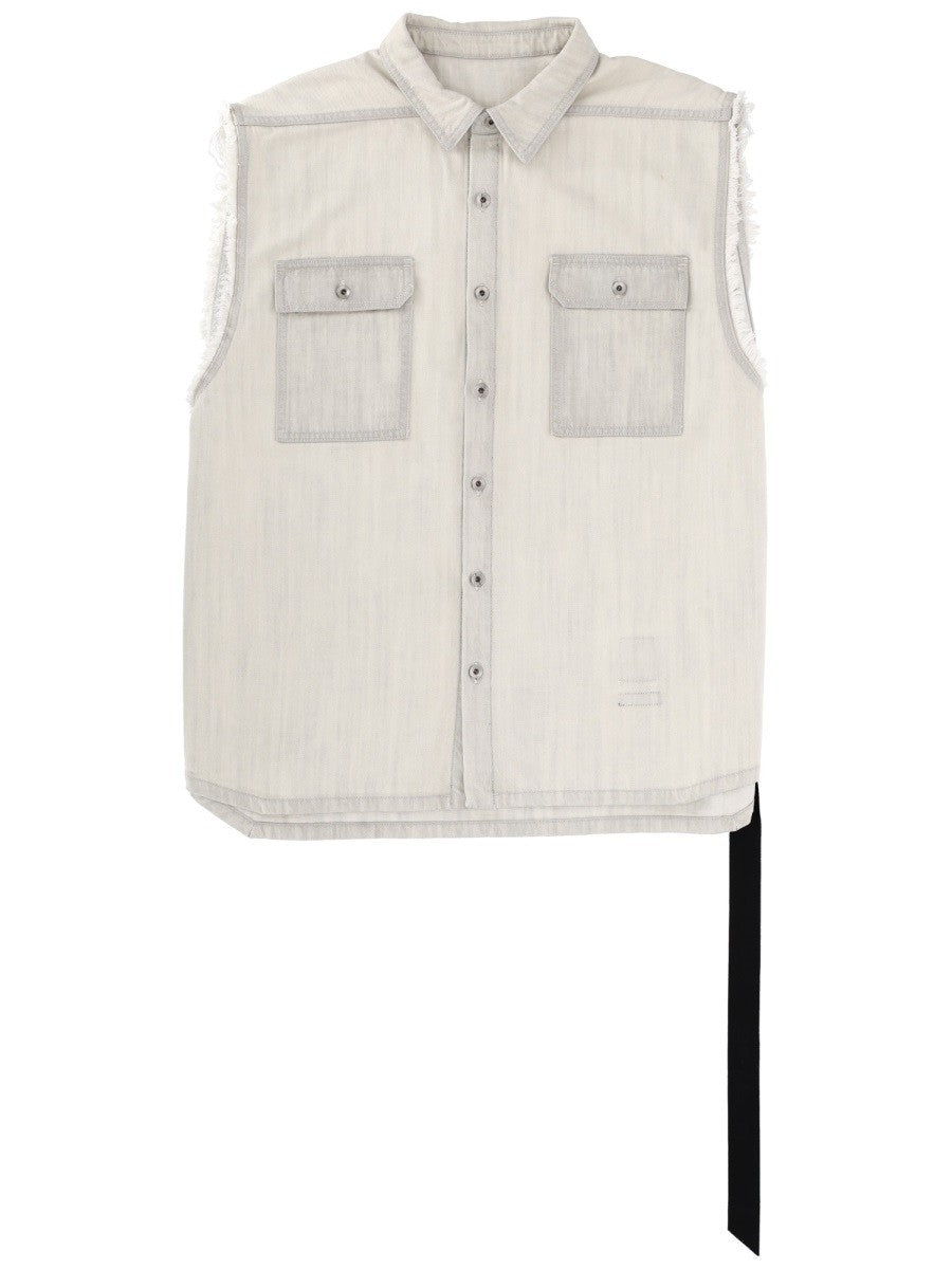DRKSHDW Men's SL Tommy Jumbo Jacket White