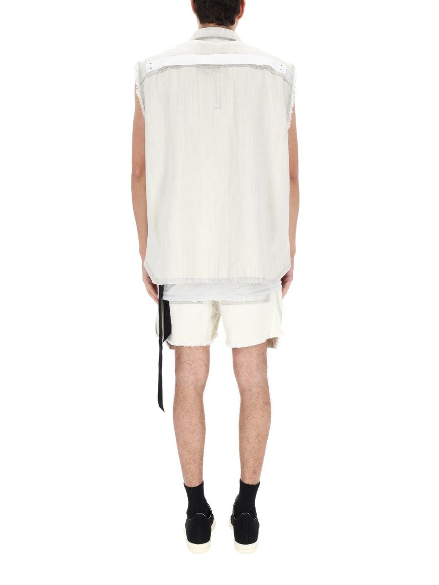 DRKSHDW Men's SL Tommy Jumbo Jacket White