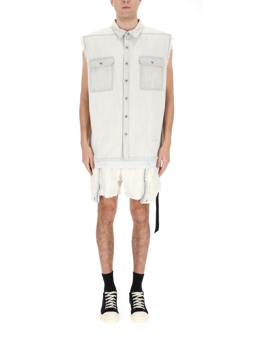 DRKSHDW Men's SL Tommy Jumbo Jacket White