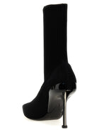 Alexander McQueen Slash Ankle Boots Black, view 2