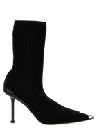 Alexander McQueen Slash Ankle Boots Black