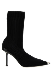 Alexander McQueen Slash Ankle Boots Black