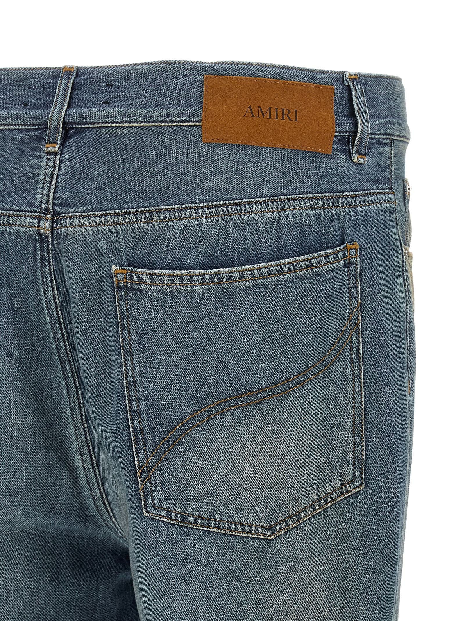 AMIRI Slash Bootcut Jeans Blue