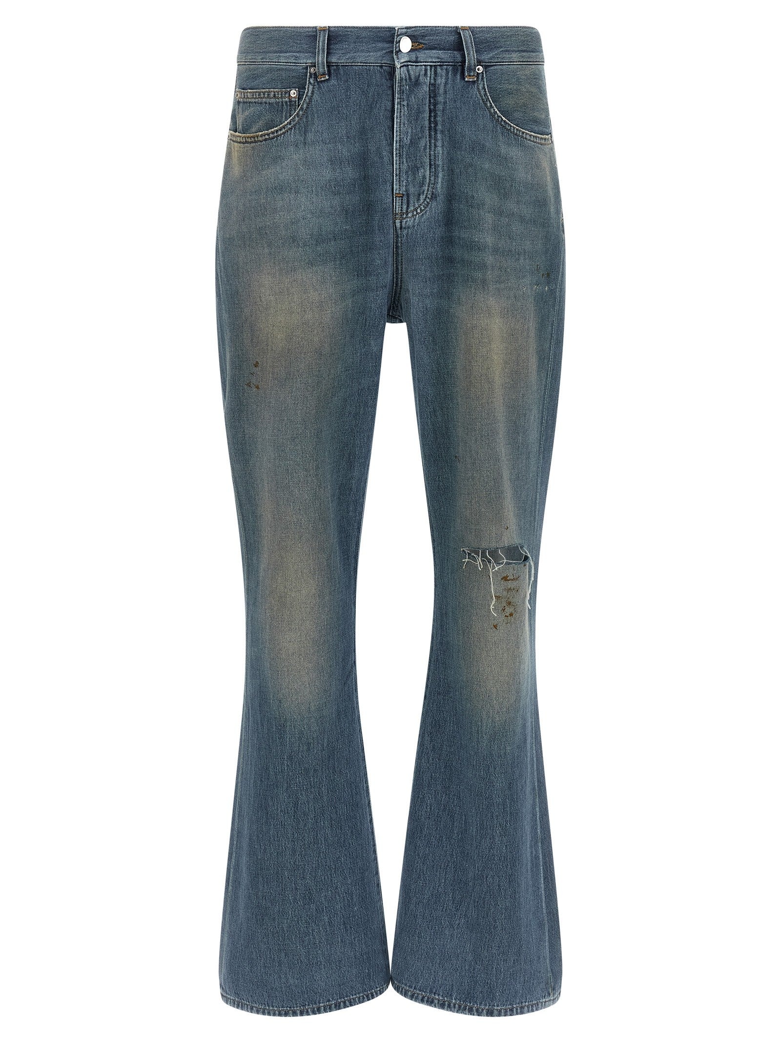 AMIRI Slash Bootcut Jeans Blue