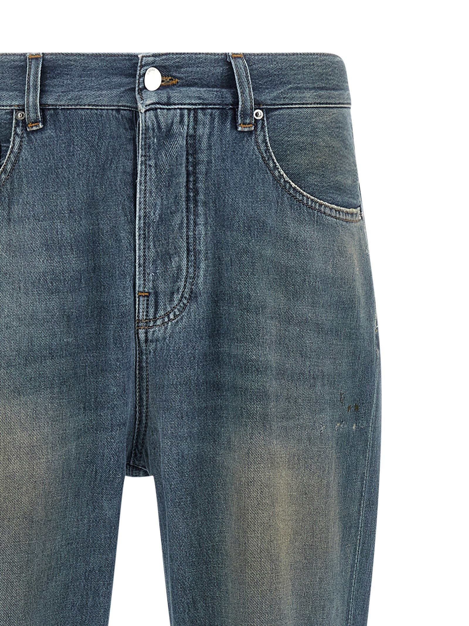 AMIRI Slash Bootcut Jeans Blue
