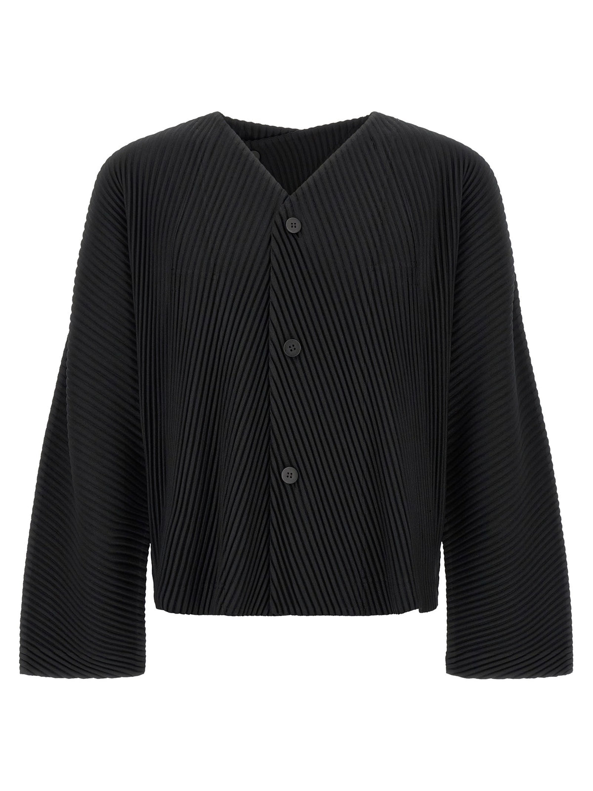 Homme Plissé Issey Miyake Slash Jacket Black