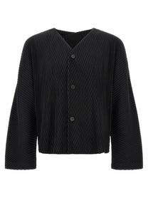 Homme Plissé Issey Miyake Slash Jacket Black