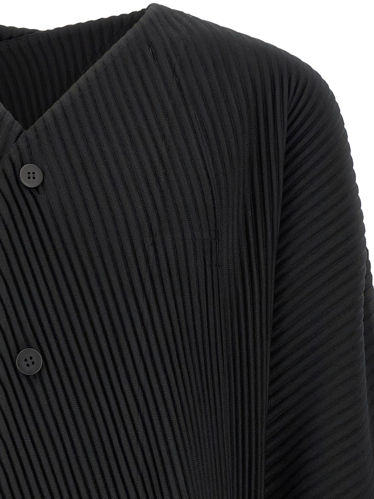 Homme Plissé Issey Miyake Slash Jacket Black