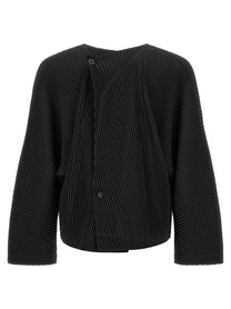 Homme Plissé Issey Miyake Slash Jacket Black