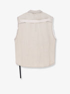 DRKSHDW Men's Sleeveless Denim Jacket White