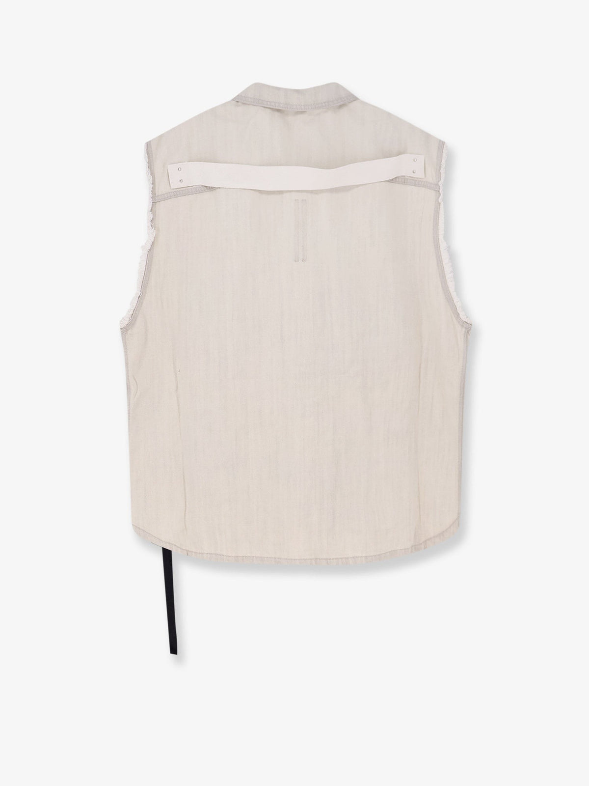 DRKSHDW Men's Sleeveless Denim Jacket White