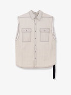 DRKSHDW Men's Sleeveless Denim Jacket White
