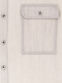 DRKSHDW Men's Sleeveless Denim Jacket White
