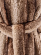 Valentini 1972 Women's Sleeveless Faux Fur Coat Desert, view 3