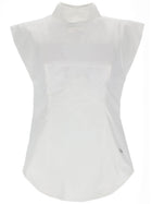 Jean Paul Gaultier Women's Sleeveless Inverted Shirt White