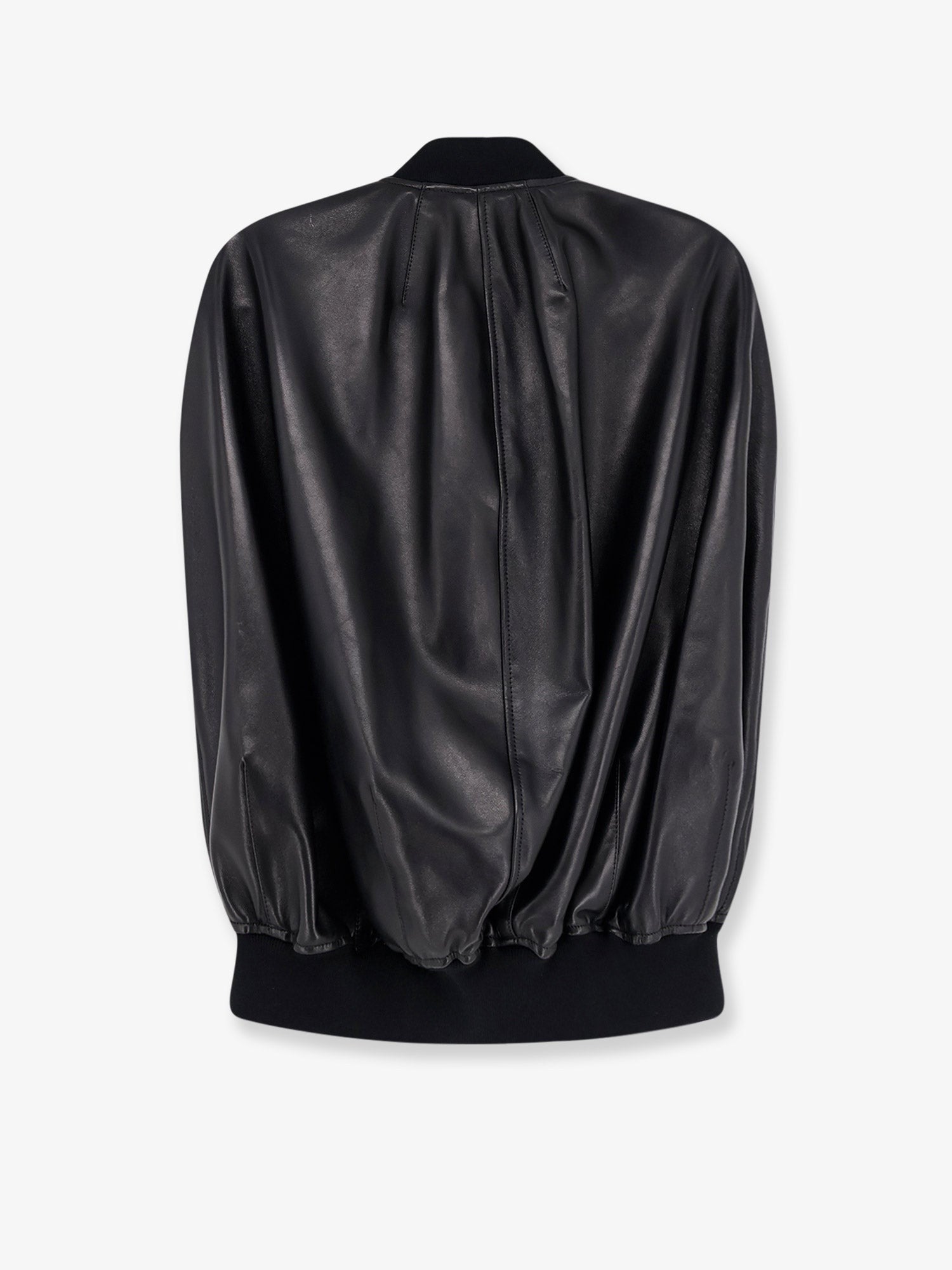 Balenciaga Women's Sleeveless Leather Jacket Black