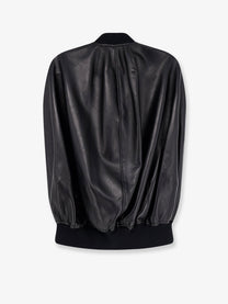 Balenciaga Women's Sleeveless Leather Jacket Black