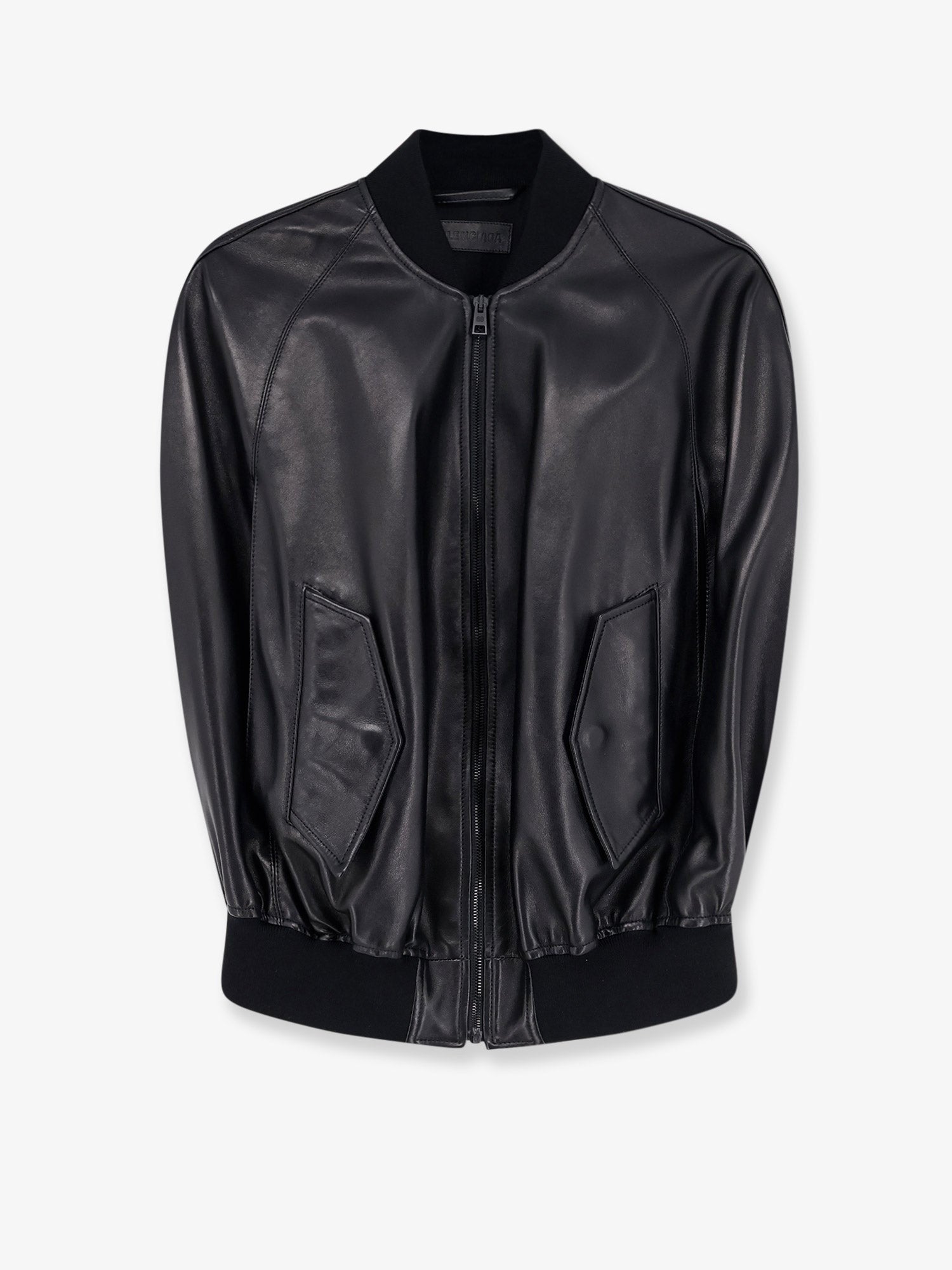 Balenciaga Women's Sleeveless Leather Jacket Black
