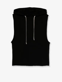 Rick Owens Men's Sleeveless Organic Cotton Sweatshirt Black