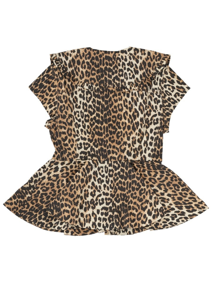 Ganni Women's Sleeveless Shirt Pattern
