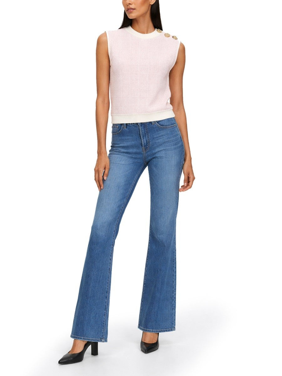 Balmain Women's Sleeveless Top Blue