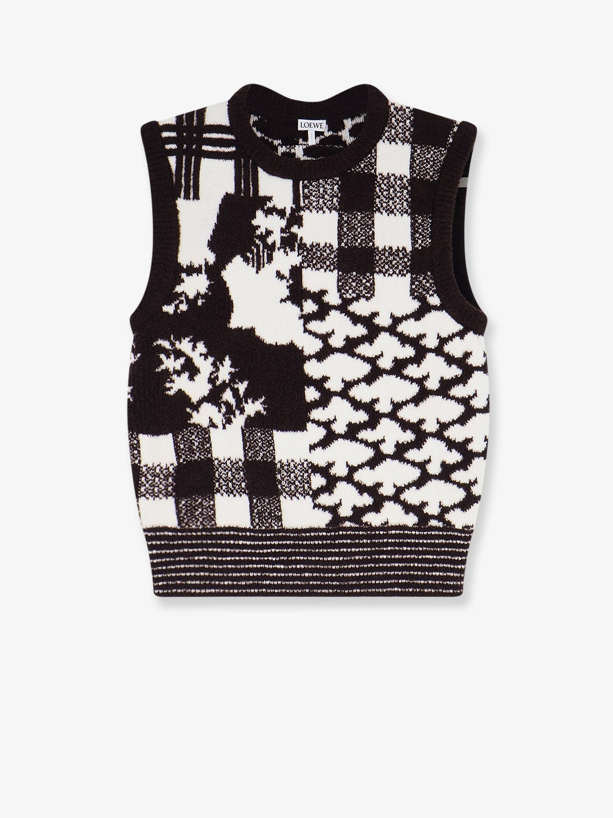 Loewe Women's Sleeveless Wool Sweater White
