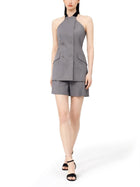 Max Mara Women's Sleeveless Wool Top Grey, view 2