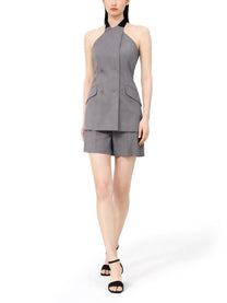 Max Mara Women's Sleeveless Wool Top Grey