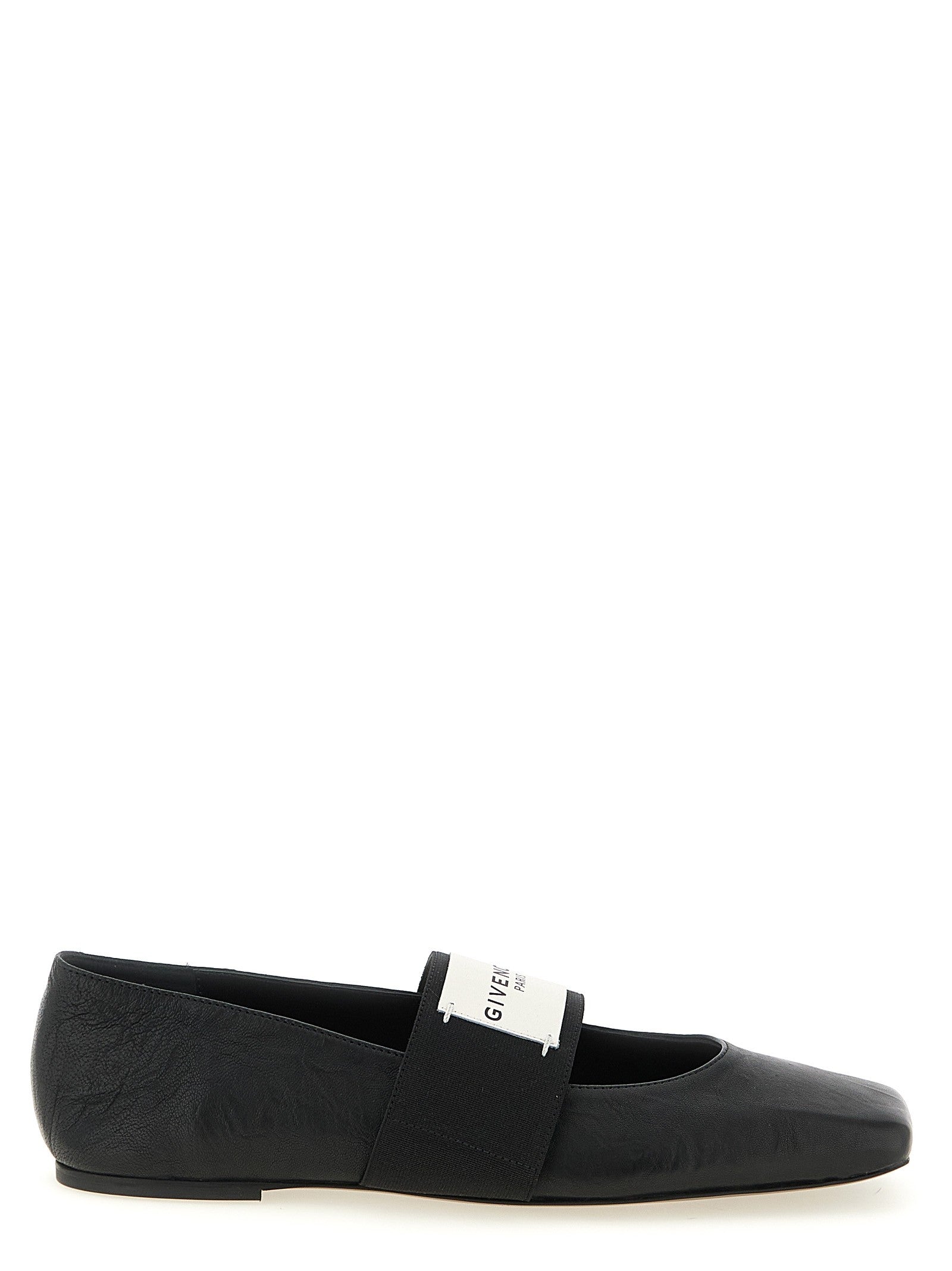Givenchy Sliced Square Ballet Flats Black