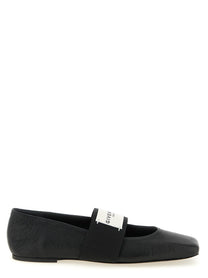 Givenchy Sliced Square Ballet Flats Black
