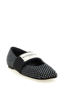 Givenchy Sliced Square Ballet Flats Black